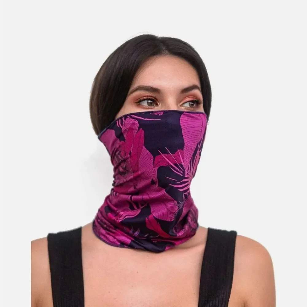 Face/ Neck Bandana - Floral Print - One Size